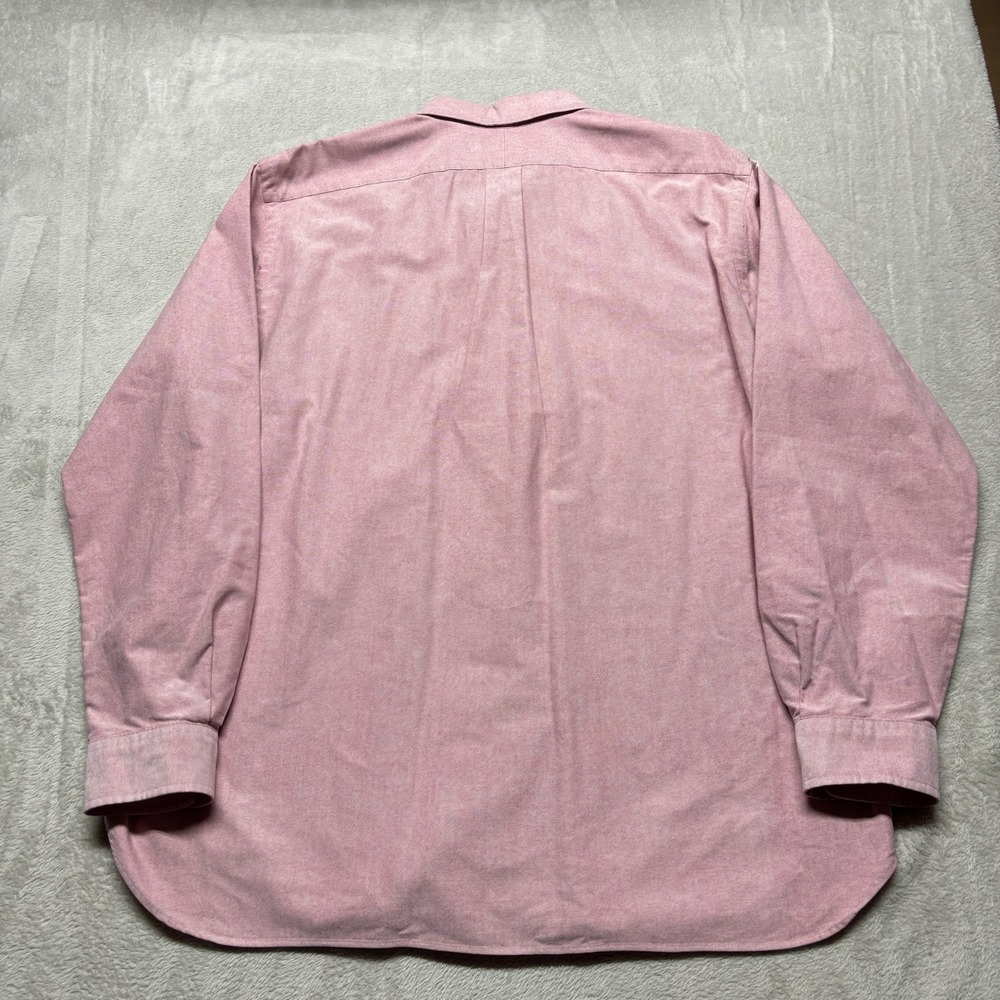 VTG Ralph Lauren Shirt Mens XL Pink Oxford Button Down Classic Fit Flesh Pony - Picture 3 of 8